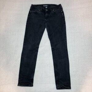 Silver Jeans Co. SUKI Mid Skinny Women’s Jeans Black 8/10 W30 L29 Stretch Denim